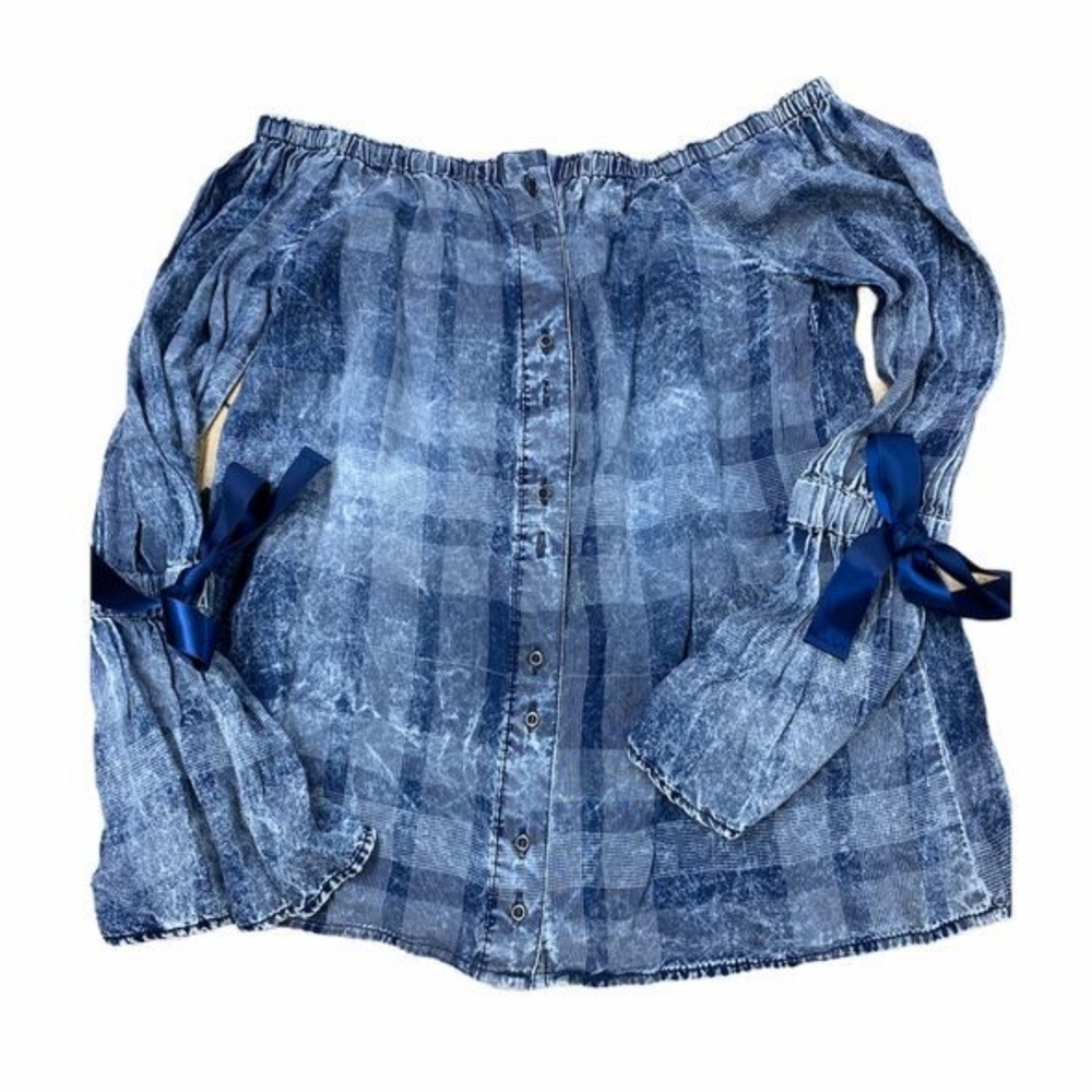Celebrity Pink Denim Blue Top